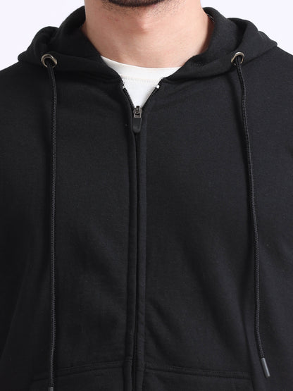 URBANHOOD Premium Hoodies with Zip - Black