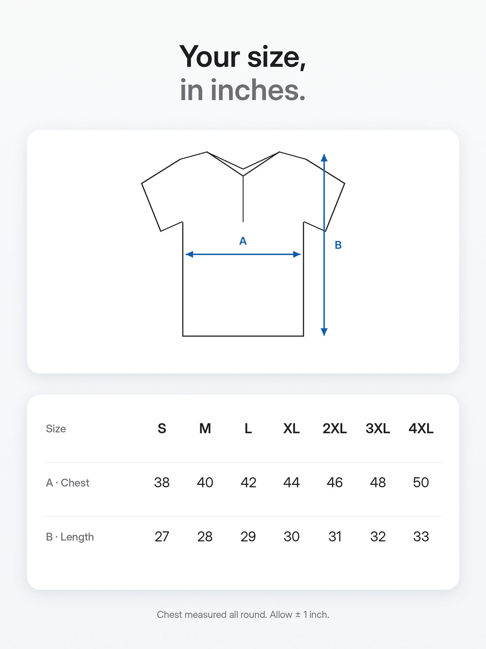 AeroPiq Polo Tshirts - Petrol Blue – Size guide