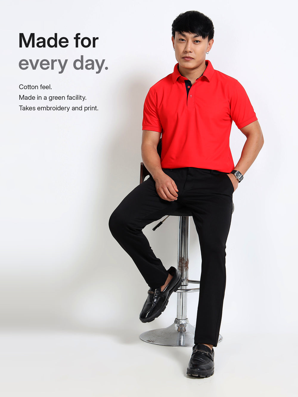 AeroPiq Polo Tshirts - Red – Everyday