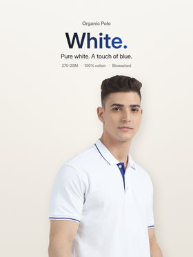 White with Blue Tipping