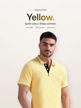 Yellow with Black Tipping