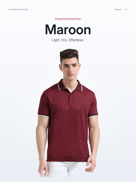Maroon with White Tipping