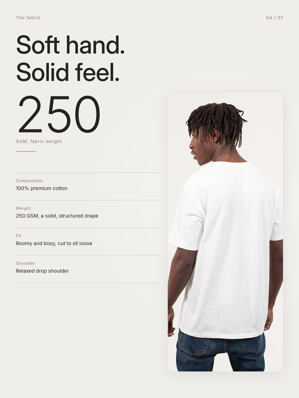 Urban Oversized Tshirt White, 250 GSM 100% cotton